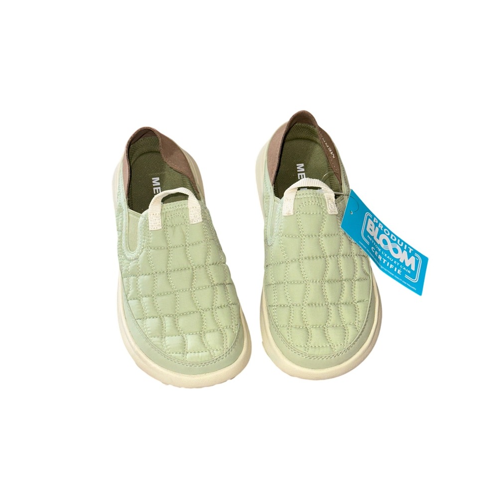 Merrell Hut Moc 2 Packable Herb Green Quilted Slip On Shoes J007234 Womens 5